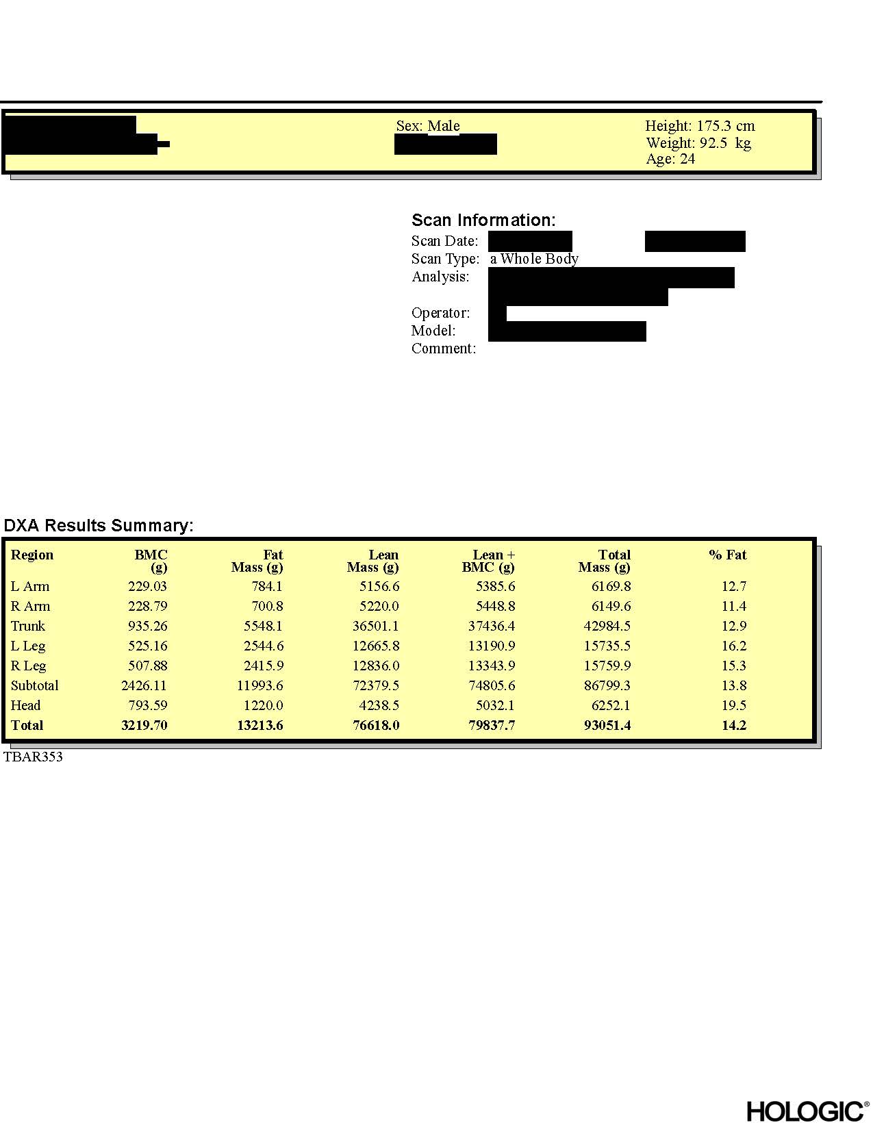 DXA report page 3